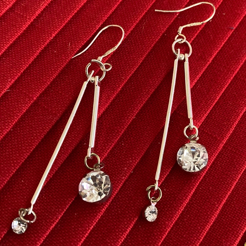 Double Dangle Rhinestone/Crystal Earrings...